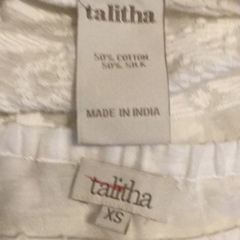 TALITHA Tonal Embroidered Asymmetric-Ruffle Maxi - Picture 8 of 8